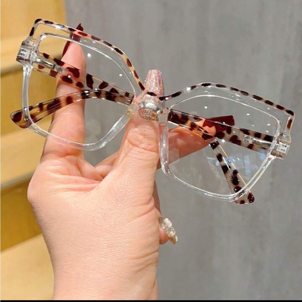 1pc Women's Trendy Blue Light Blocking Glasses Frame, Suitable For Everyday Wear